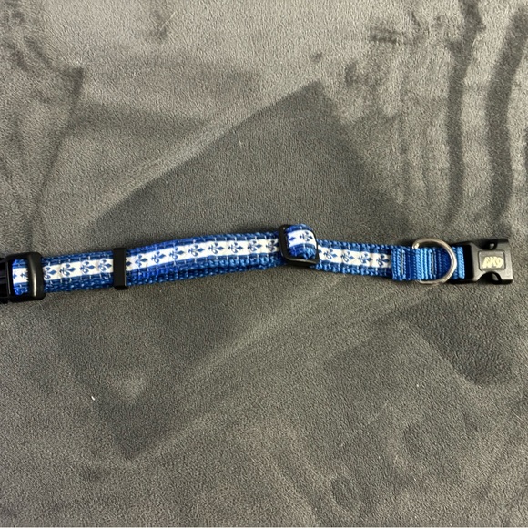 Blue Patterned Dog Collar - Picture 2 of 2